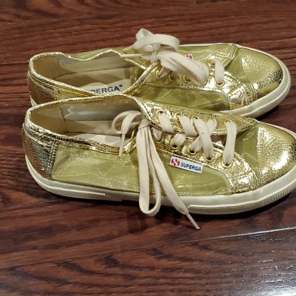 Superga sneakers, gold, size 6 - Picture 2 of 6